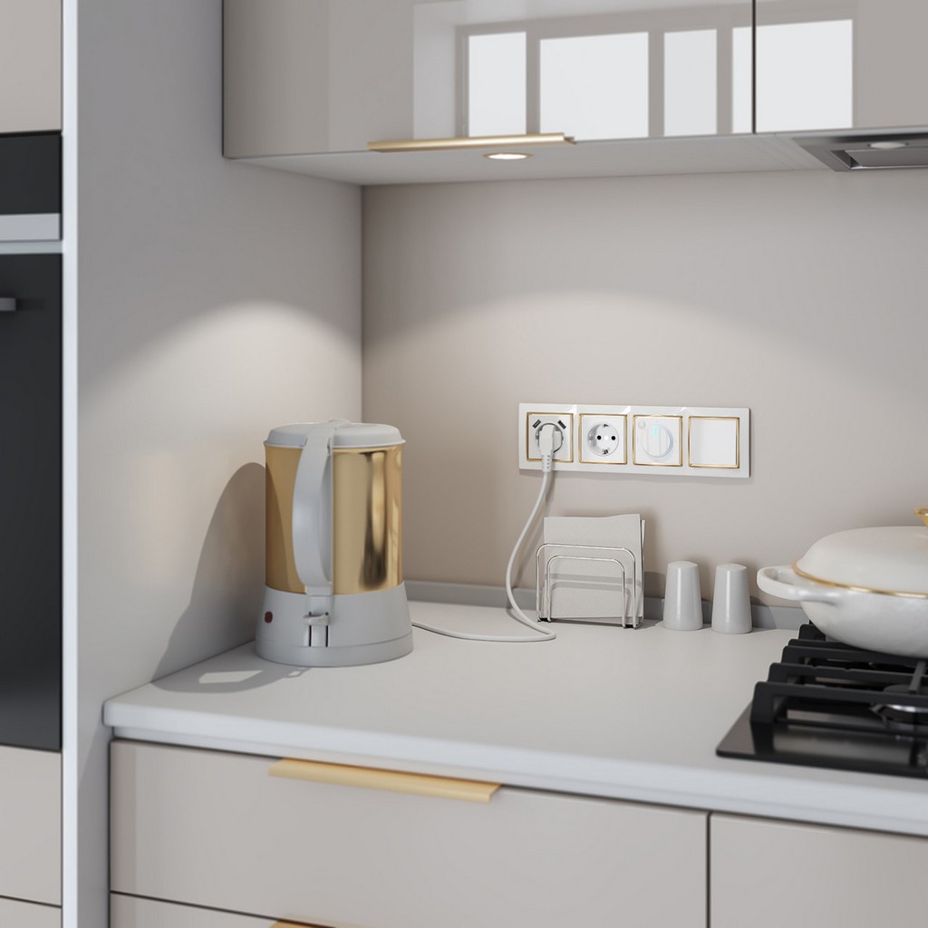 Розетка с заземлением и шторками и USBx2 /W1171501 (белая)