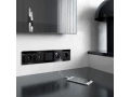 Розетка с заземлением, шторками и USBx2 /W1171508 (черный матовый)