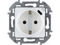 Розетка с USB зарядкой 2К+З/USB C INSPIRIA, белый /673770/