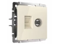 Розетка ТВ+Ethernet RJ-45 6 cat /W1181303 (слоновая кость)