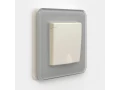 Розетка с заземлением и шторками с крышкой IP44 /W1171262 (айвори матовый)
