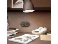 Розетка с заземлением Vintage /W5871052 (мокко матовый/хром)