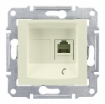 Розетка телеф бежевая SDN4101147