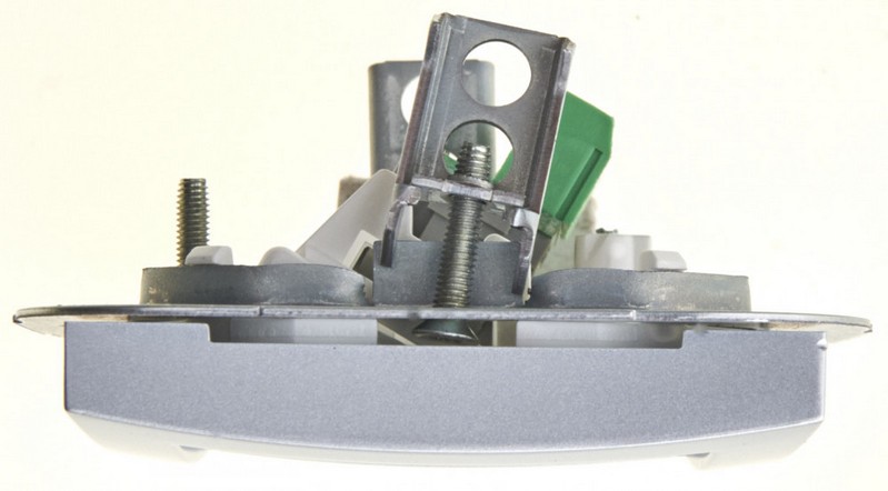 Розетка телефонная RJ11 серебро WDE000381 Wessen