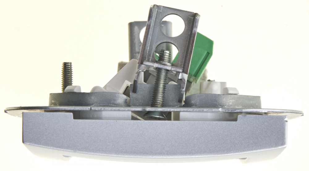 Розетка телефонная RJ11 серебро WDE000381 Wessen