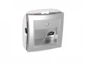 Розетка телефонная RJ11 серебро WDE000381 Wessen