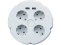 Удлинитель NPE-USB02-04-150-ESC-3X1 с заземлением выключателем 4 гнезда 1,5м 61 456 Navigator