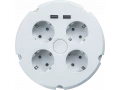 Удлинитель NPE-USB02-04-150-ESC-3X1 с заземлением выключателем 4 гнезда 1,5м 61 456 Navigator