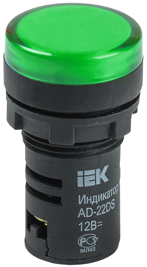 Лампа AD22DS(LED) матрица d22мм зеленый 24В AC/DC ИЭК