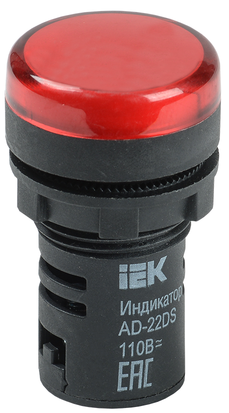 Лампа AD22DS(LED)матрица d22мм красный 230В ИЭК