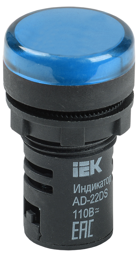 Лампа AD22DS(LED)матрица d22мм синий 230В ИЭК