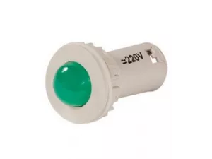 СКЛ-11-Л-2-220, зелёная, 220В AC/DC, d=27, сила света 20 мКд, светодиодная коммутаторная лампа  (ЭТ)