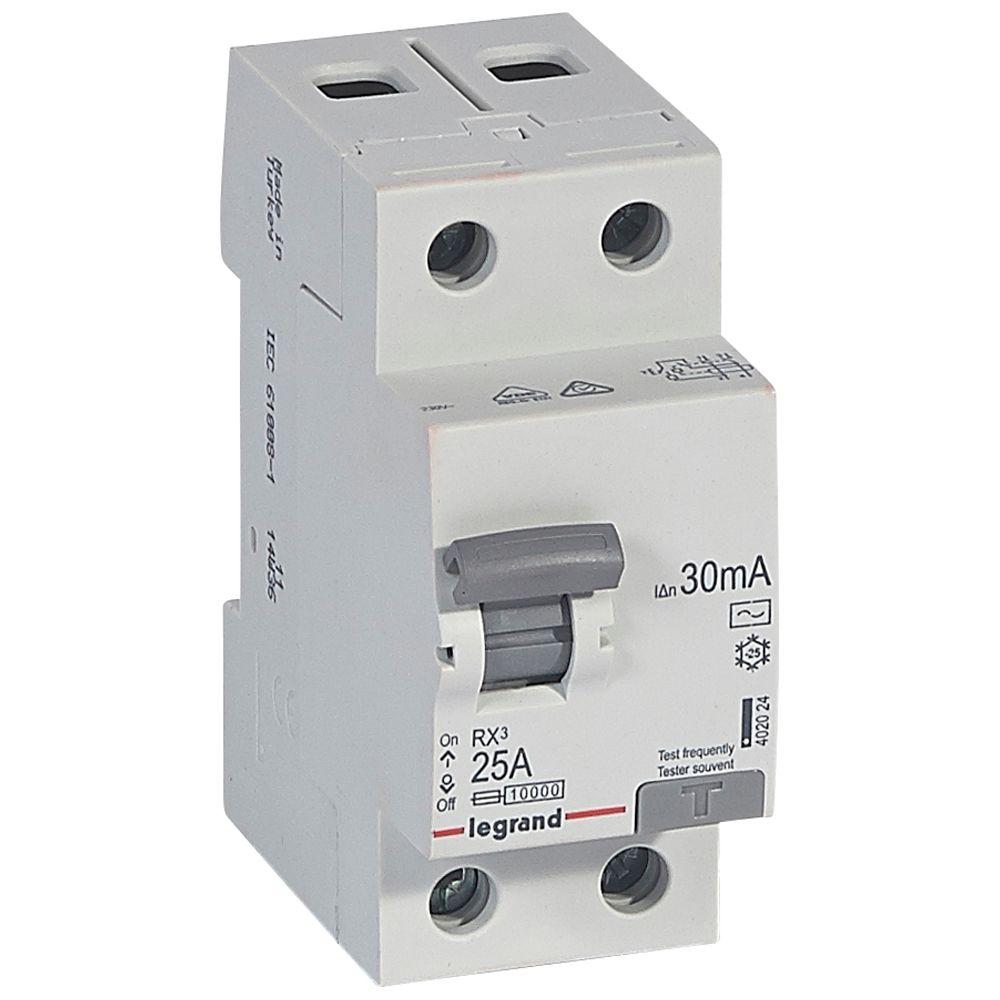 Авт.выкл-ль ВДТ RX3 2п 25A 30MA AC /402024/