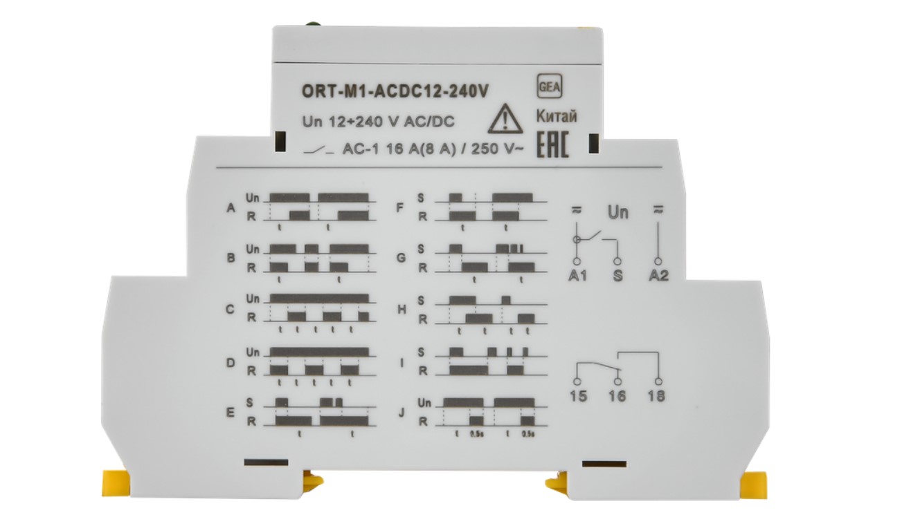 Реле времени ORT многофункциональное 1 контакт 12-240 В AC/DC ИЭК