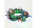 Гирлянда Твинкл Лайт 10 м, 100 LED МУЛЬТИКОЛОР (RGYB), черный ПВХ, IP65, динамика, 230В соединяется NEON-NIGHT (нужен контроллер 217-204)