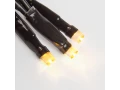 Гирлянда Твинкл Лайт 10 м, 100 LED ТЕПЛЫЙ БЕЛЫЙ, черный ПВХ, IP65, динамика, 230В соединяется NEON-NIGHT (нужен контроллер 217-204)