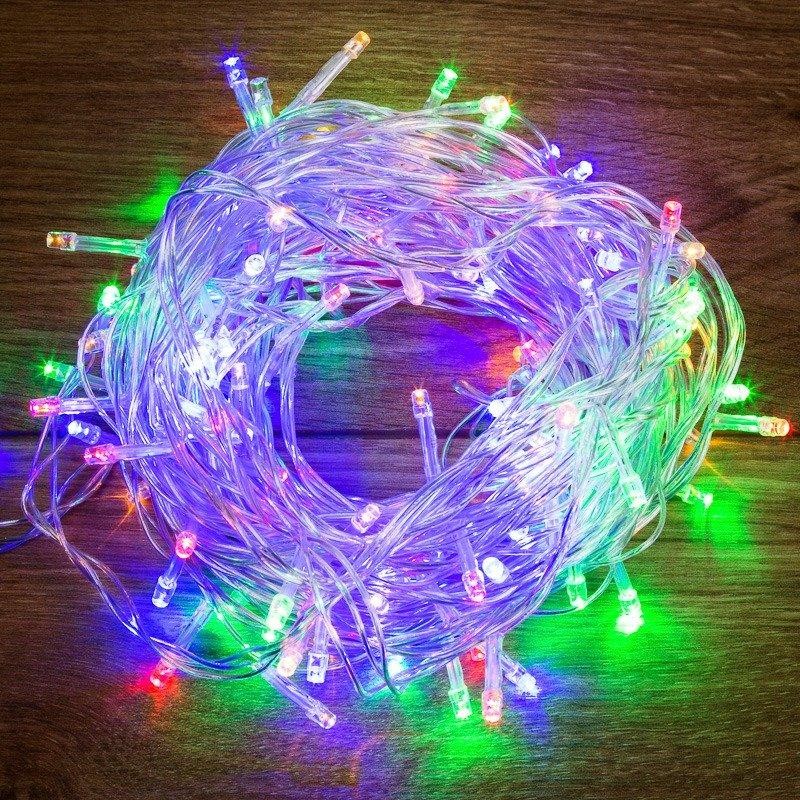 Гирлянда Твинкл Лайт 15 м, прозрачный ПВХ, 120 LED, цвет мультиколор
