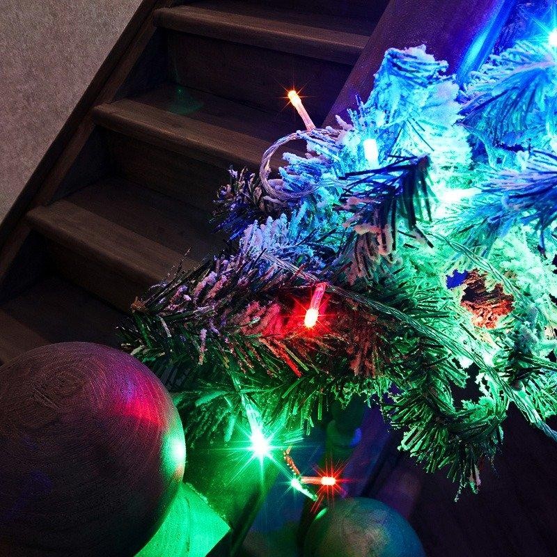 Гирлянда Твинкл Лайт 15 м, прозрачный ПВХ, 120 LED, цвет мультиколор