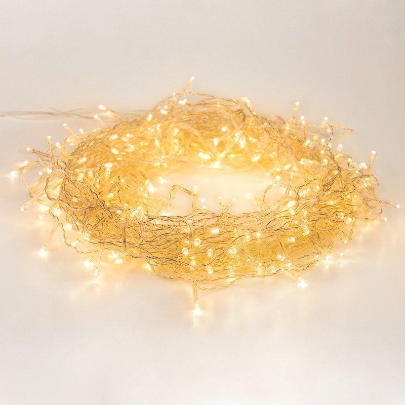Гирлянда Твинкл Лайт 6 м, прозрачный ПВХ, 40 LED, цвет теплый белый