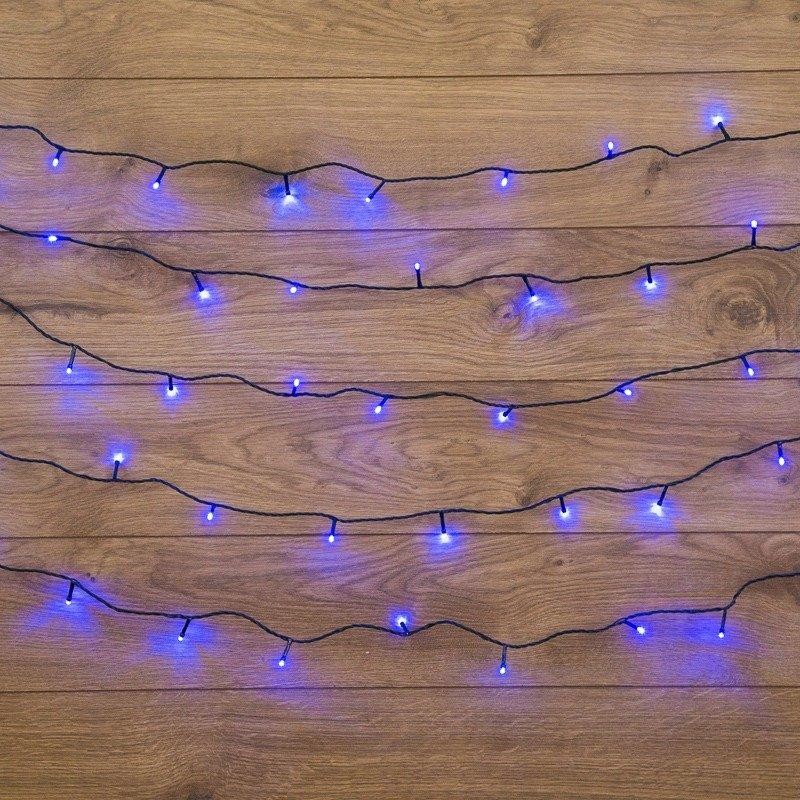 Гирлянда Твинкл Лайт 6 м, темно-зеленый ПВХ, 40 LED, цвет синий