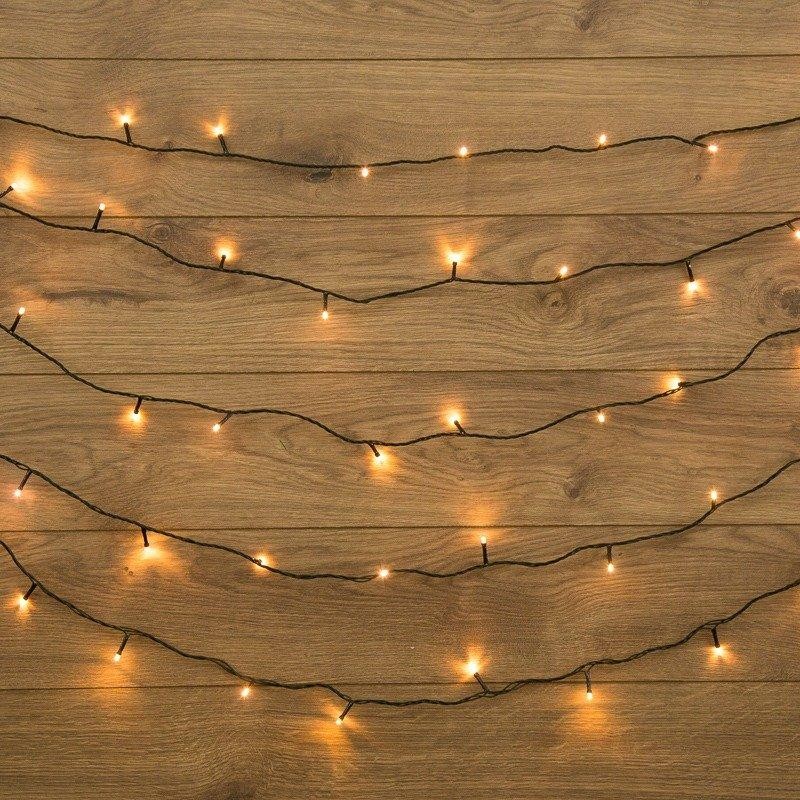 Гирлянда Твинкл Лайт 6 м, темно-зеленый ПВХ, 40 LED, цвет теплый белый