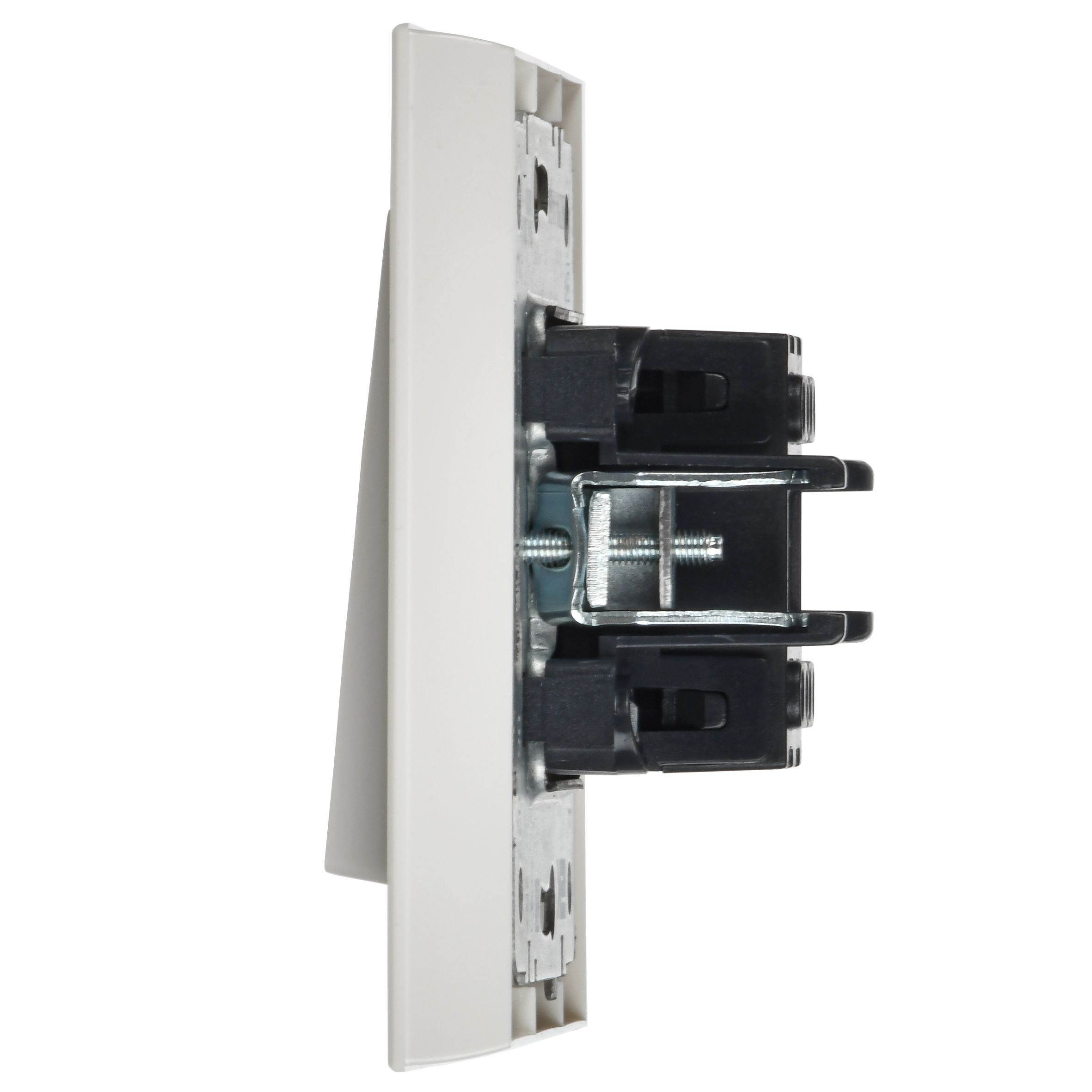 BRITE Выключатель 1-клавишный 10А в сборе ВСР10-1-0-БрБ белый ИЭК