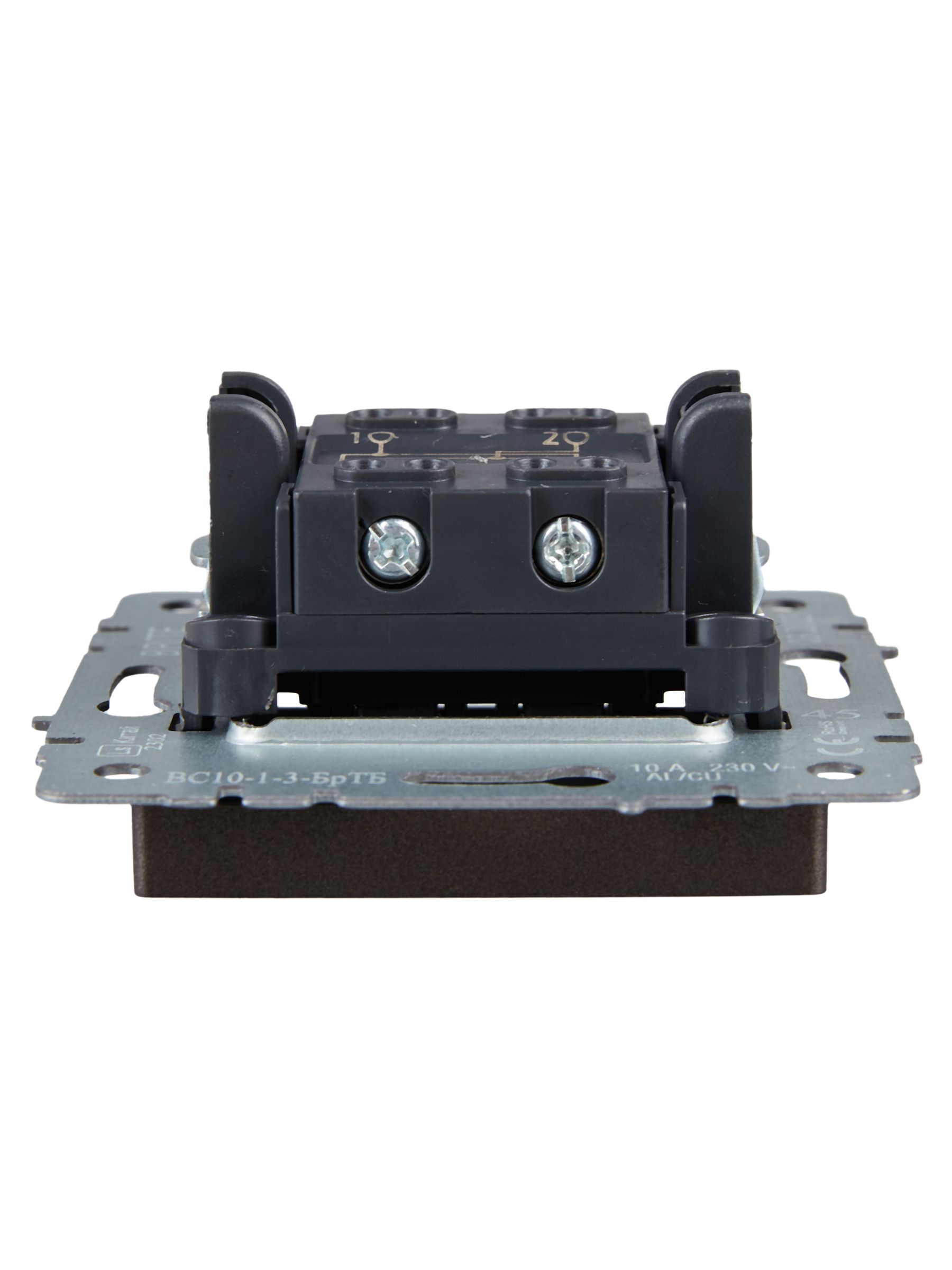 BRITE Выключатель 1-клавишный перекрестный 10А ВС10-1-3-БрТБ темная бронза ИЭК