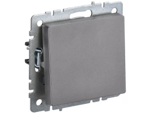 BRITE Выключатель 1-клавишный перекрестный 10А ВС10-1-3-БрС сталь ИЭК