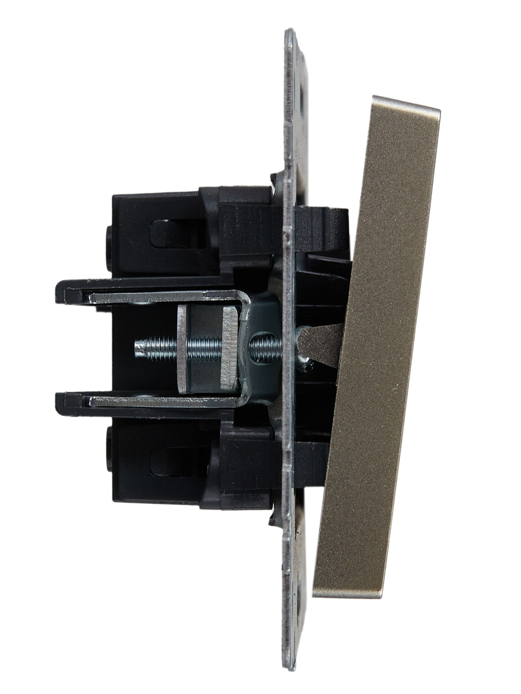 BRITE Выключатель 1-клавишный перекрестный 10А ВС10-1-3-БрШ шампань ИЭК