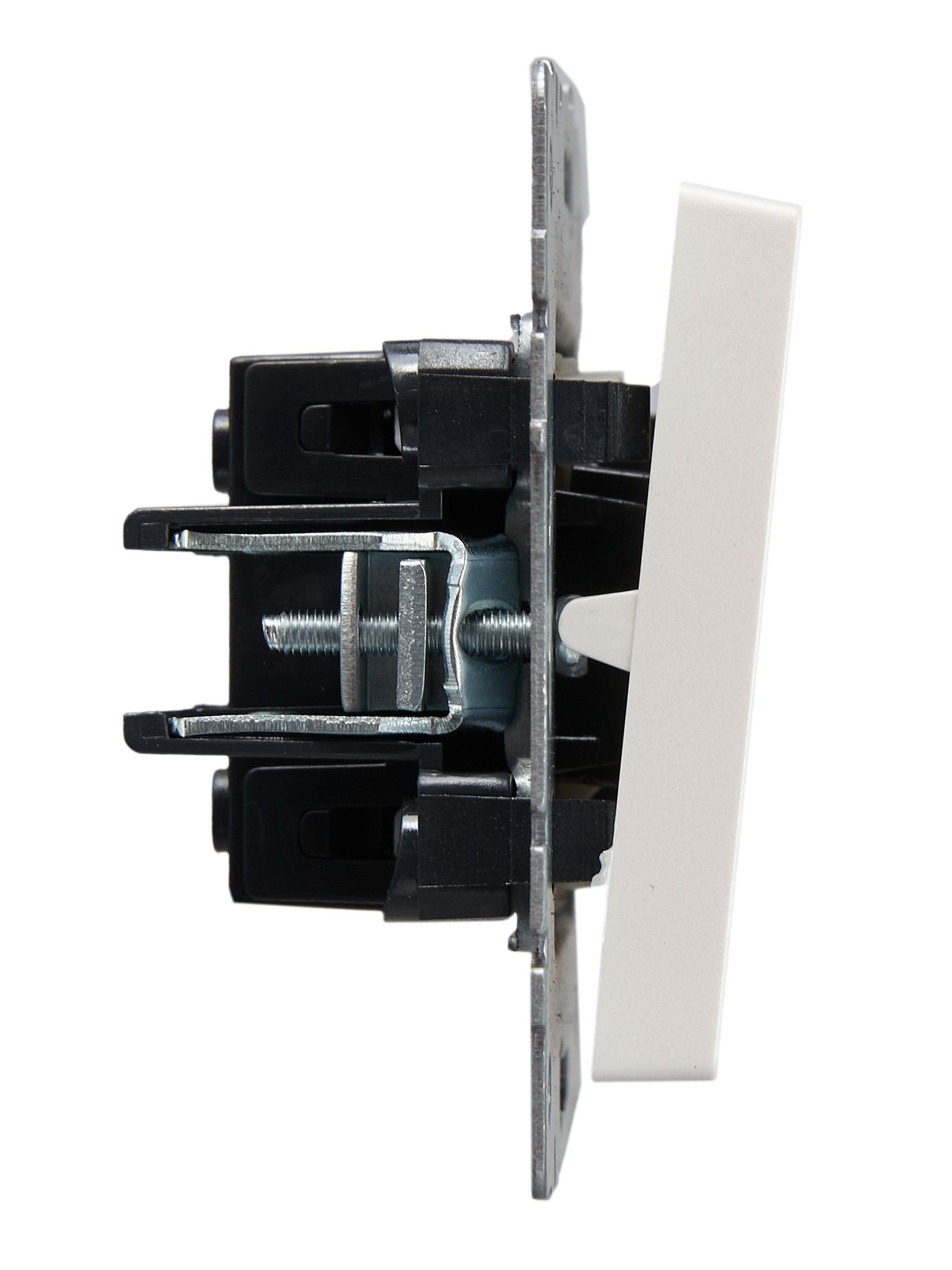 BRITE Выключатель 1-клавишный проходной с индикацией 10А ВС10-1-7-БрЖ жемчуг ИЭК