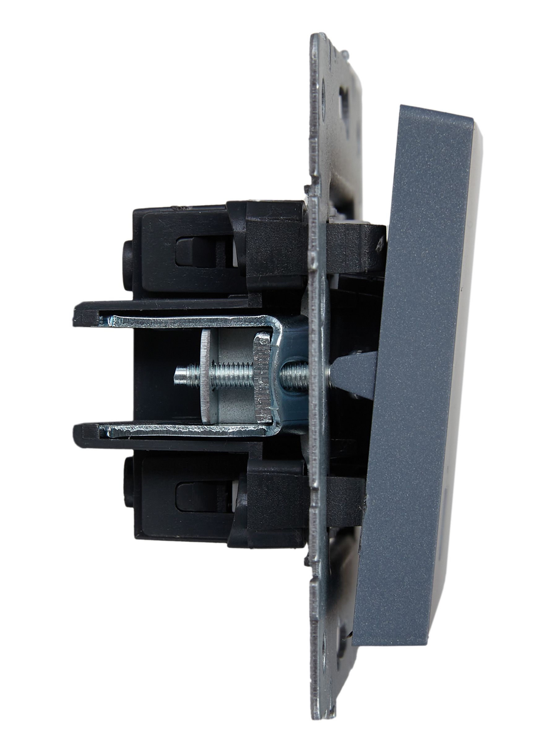 BRITE Выключатель 2-клавишный с индикацией 10А ВС10-2-1-БрМ маренго ИЭК