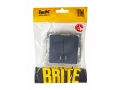 BRITE Выключатель 2-клавишный с индикацией 10А ВС10-2-1-БрМ маренго ИЭК