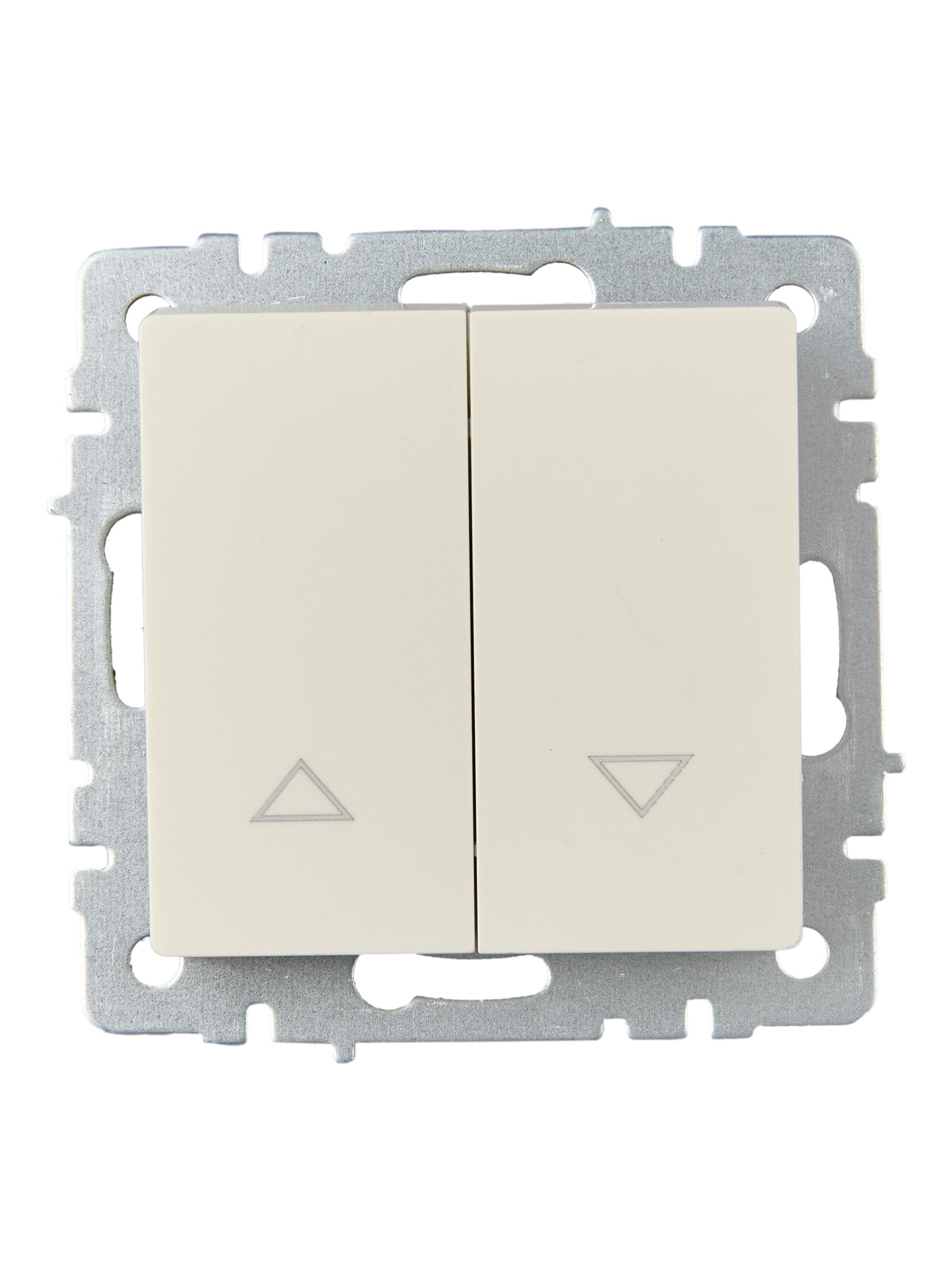 BRITE Выключатель жалюзи 10А ВС10-1-5-БрКр бежевый ИЭК