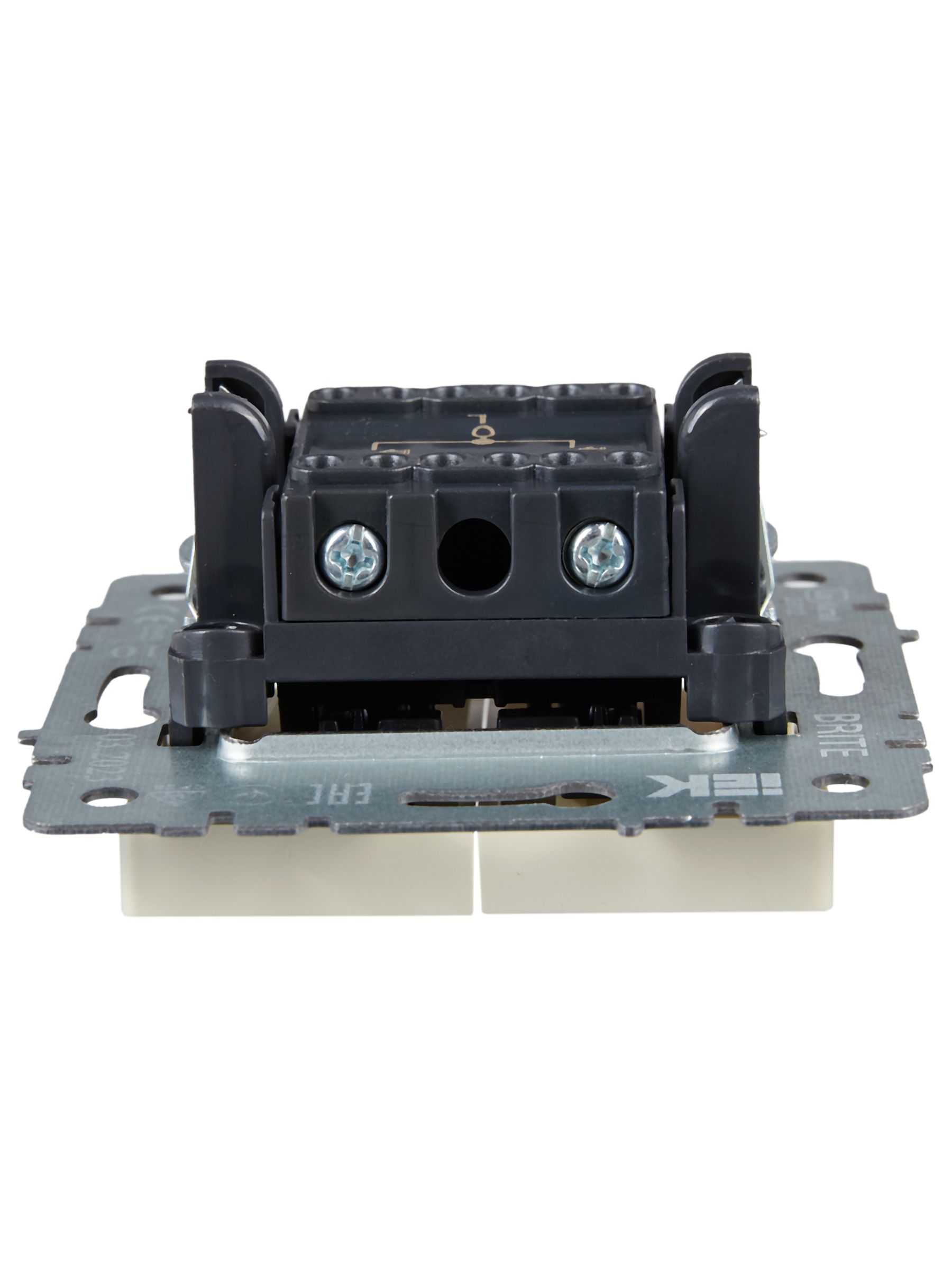 BRITE Выключатель жалюзи 10А ВС10-1-5-БрКр бежевый ИЭК