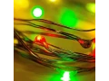 Гирлянда Роса 2 м, 20 LED, цвет свечения мультиколор, тонкий батарейный блок NEON-NIGHT