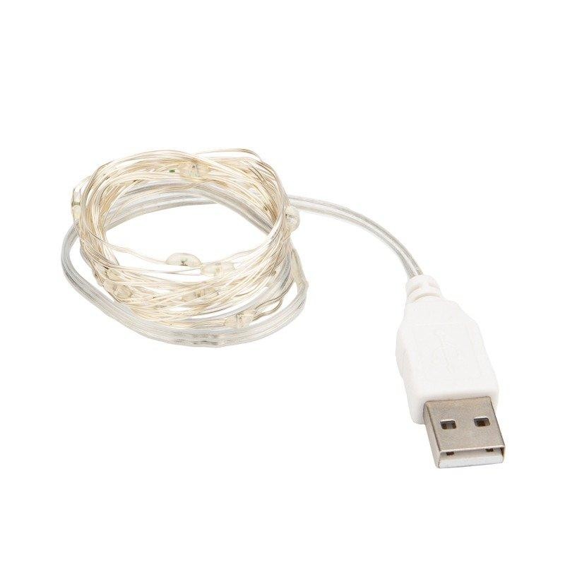 Гирлянда Роса 2 м, 20 диодов, USB, цвет RGB