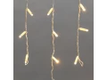 Гирлянда светодиодная Бахрома (Айсикл), 1,8х0,5м, 48 LED ТЕПЛЫЙ БЕЛЫЙ, белый ПВХ, IP65, постоянное свечение, 230В NEON-NIGHT (шнур питания в комплекте)