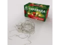 Гирлянда светодиодная Бахрома 3х0,8 м, 200 LED, цвет теплый белый, прозрачный ПВХ