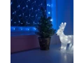 Гирлянда Сеть 1,5х1,5м, прозрачный ПВХ, 150 LED Синие