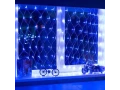 Гирлянда Сеть 1,5х1,5м, прозрачный ПВХ, 150 LED Синие