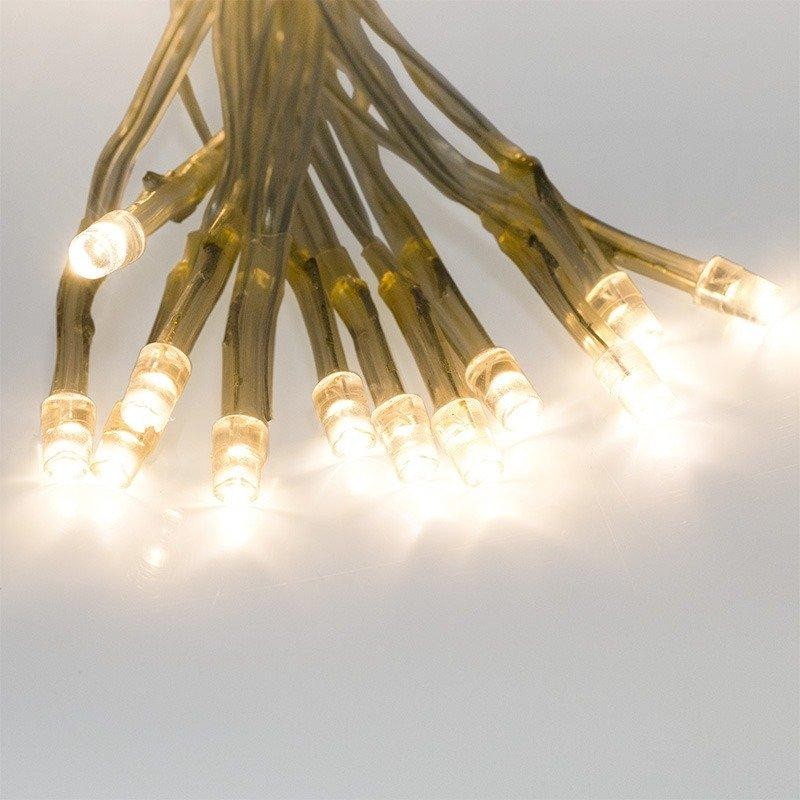 Гирлянда Сеть 1,5х1,5м, прозрачный ПВХ, 150 LED теплые белые
