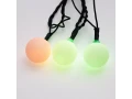 Гирлянда Шарики Ø25мм, 5м, темно-зеленый ПВХ, 25 диодов, цвет RGB