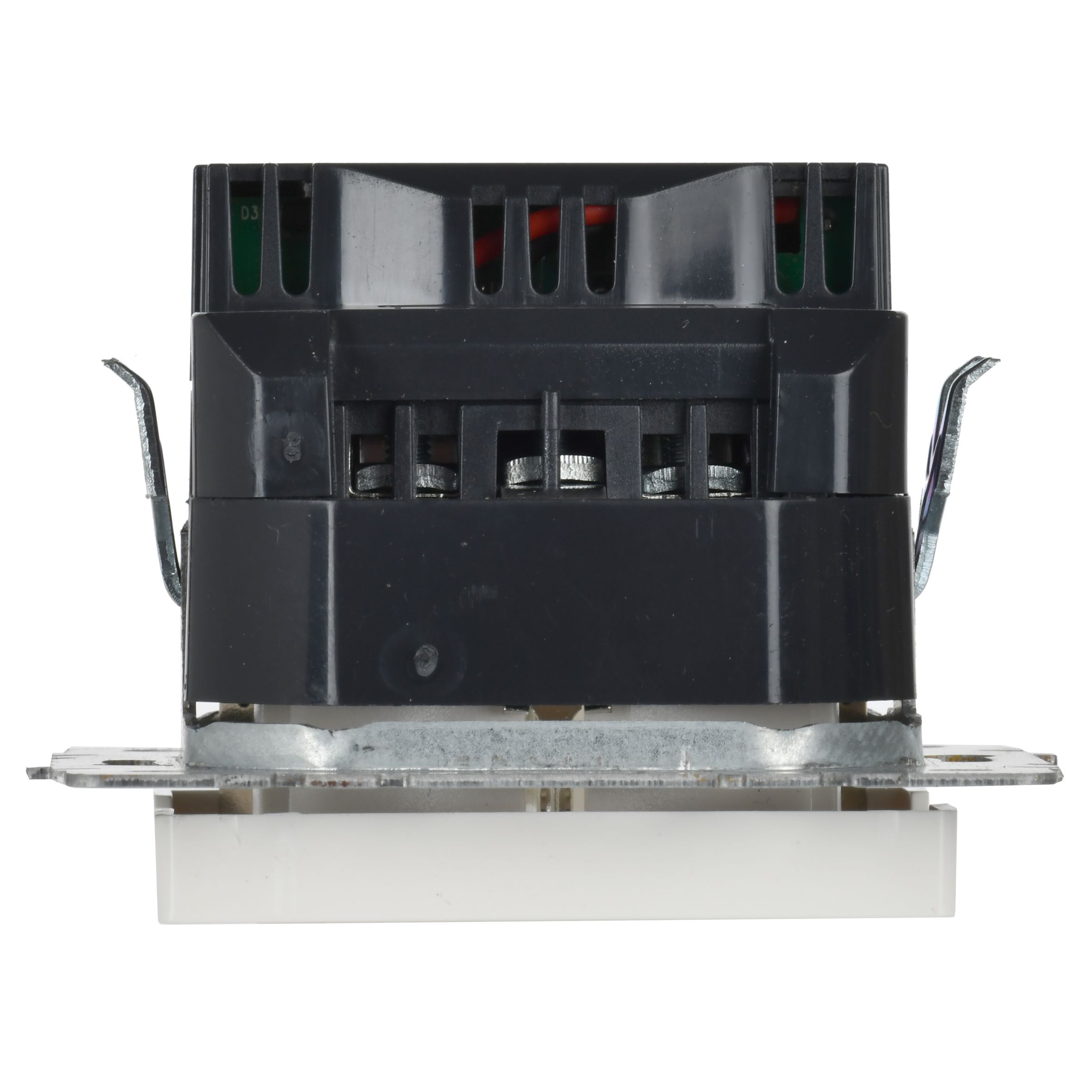 BRITE Розетка 1-местная с заземлением с защитными шторками 16А с USB A+A 5B 2,1A  РЮш10-1-БрБ белый ИЭК