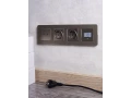 BRITE Розетка 1-местная с заземлением с защитными шторками 16А с USB A+C 18Вт РЮш11-1-БрШ шампань ИЭК