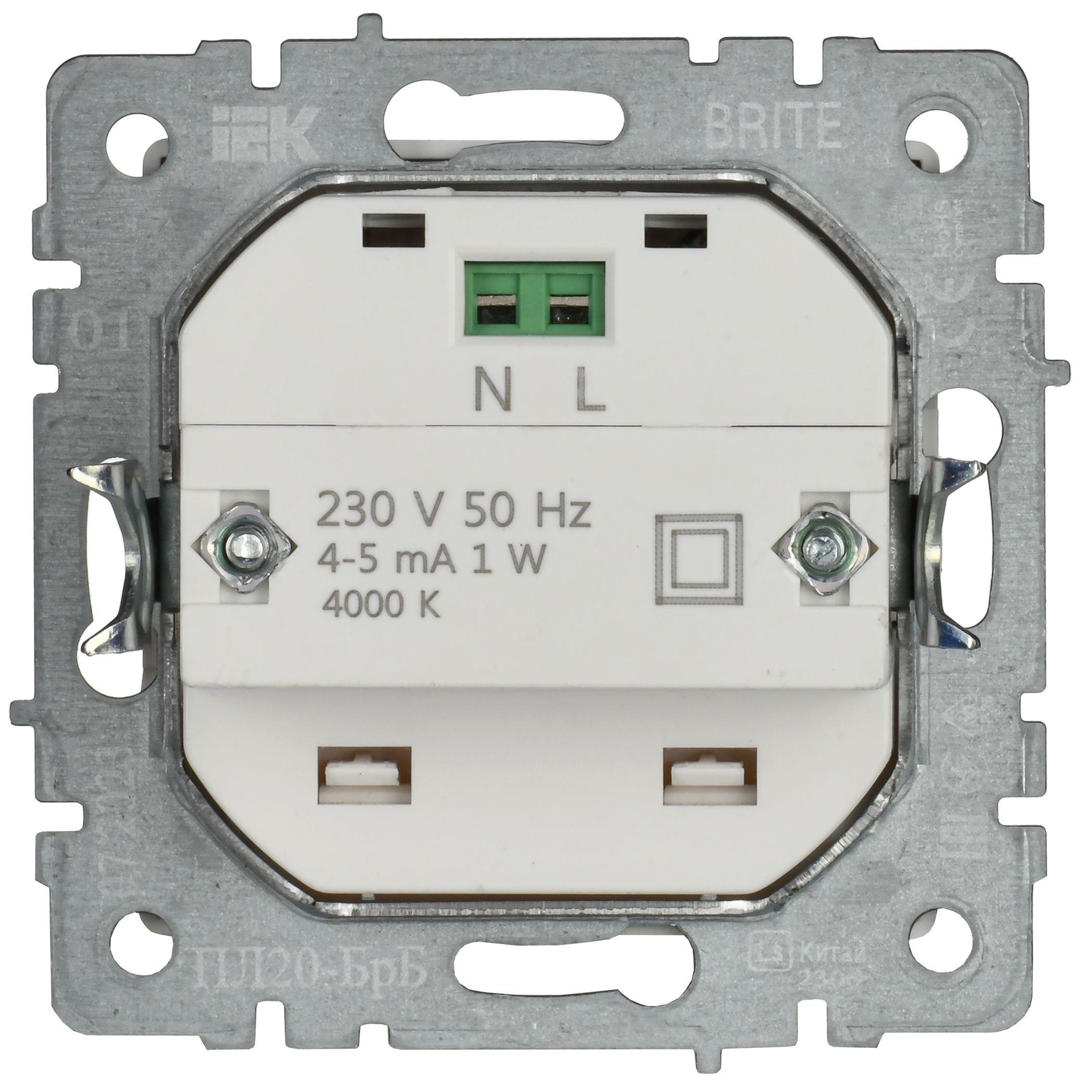 BRITE Подсветка светодиодная встраиваемая ПЛ20-БрБ белый ИЭК