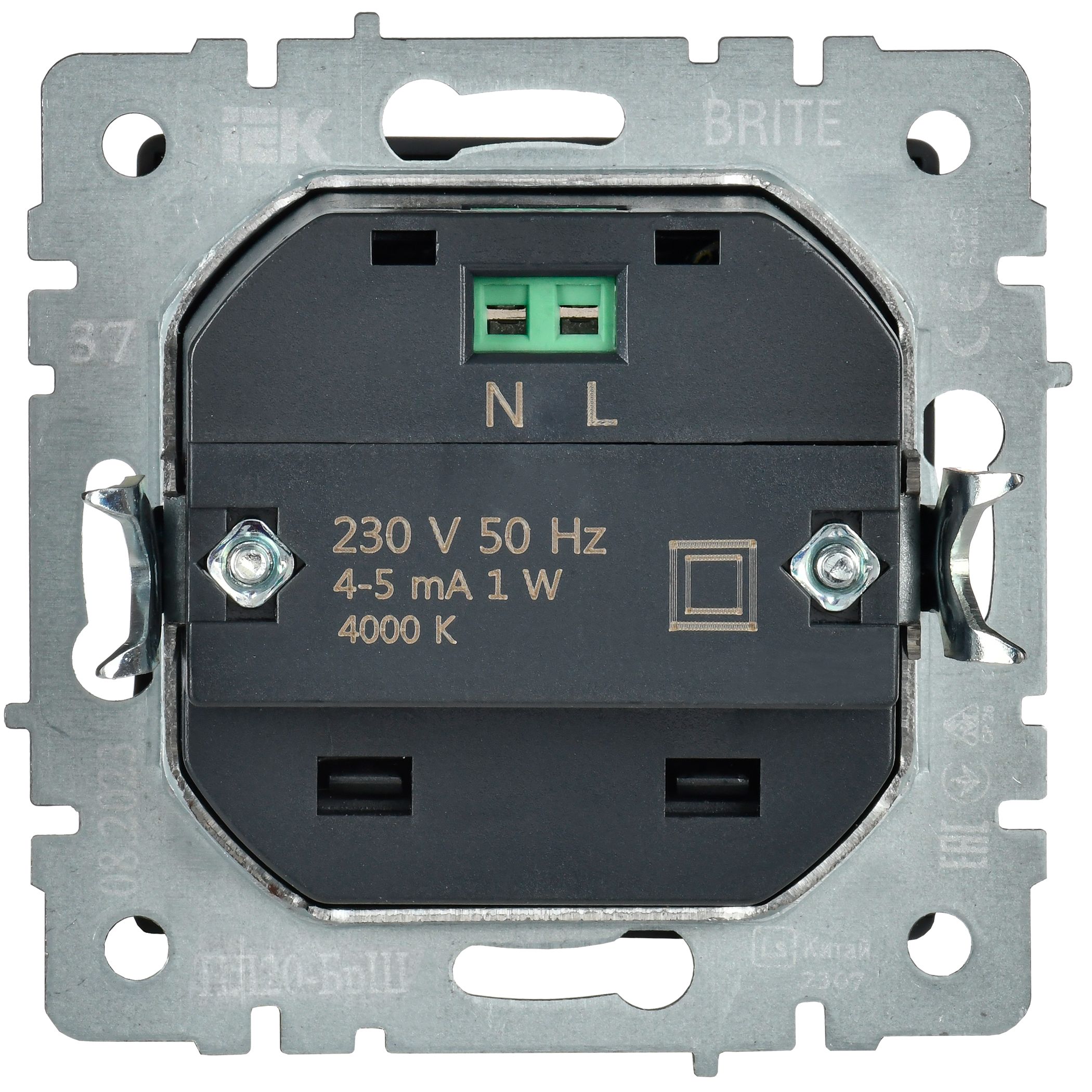 BRITE Подсветка светодиодная встраиваемая ПЛ20-БрШ шампань ИЭК