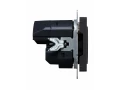 BRITE Розетка 1-местная с заземлением с защитными шторками 16А с USB A+C 18Вт РЮш11-1-БрГ графит ИЭК