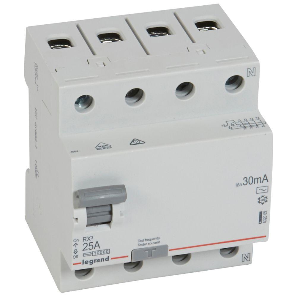 Автоматический выключатель ВДТ RX3 4п 25A 30MA AC /402062/