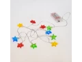 Гирлянда светодиодная Звездочки 1,5 м, 10 LED, прозрачный ПВХ, цвет свечения мультиколор, 2 х АА (батарейки не в комплекте) NEON-NIGHT