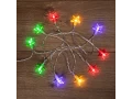 Гирлянда светодиодная Звездочки 1,5 м, 10 LED, прозрачный ПВХ, цвет свечения мультиколор, 2 х АА (батарейки не в комплекте) NEON-NIGHT
